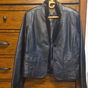 JohnPaulRichard Black Leather Jacket